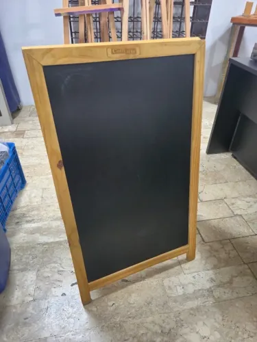 Lousa preta cavalete Gourmet 100x60 dupla face 7019 Cortiarte