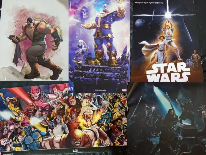 Poster iron Studios CCxp pôsteres iron 1/10 comic con