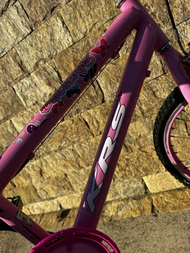 Bicicleta infantil feminina kRS Butterfly aro 20
