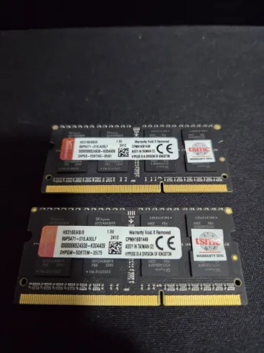 MEMÓRIA 16Gb DDR3 Kingston HyperX Impact para notebooks
