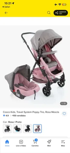 Carrinho de bebê cosco