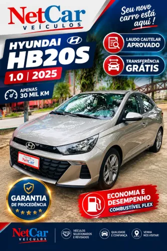 Hyundai HB20S Comfort Plus 1.0 TB Flex 12V AUT 2025