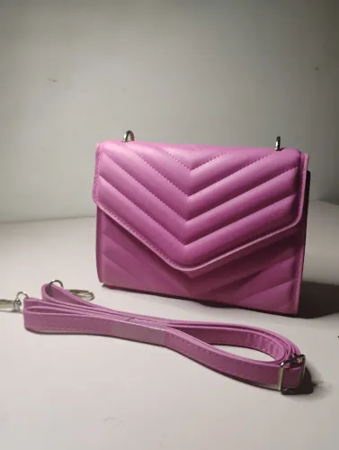 Bolsa Rosa Média Feminina