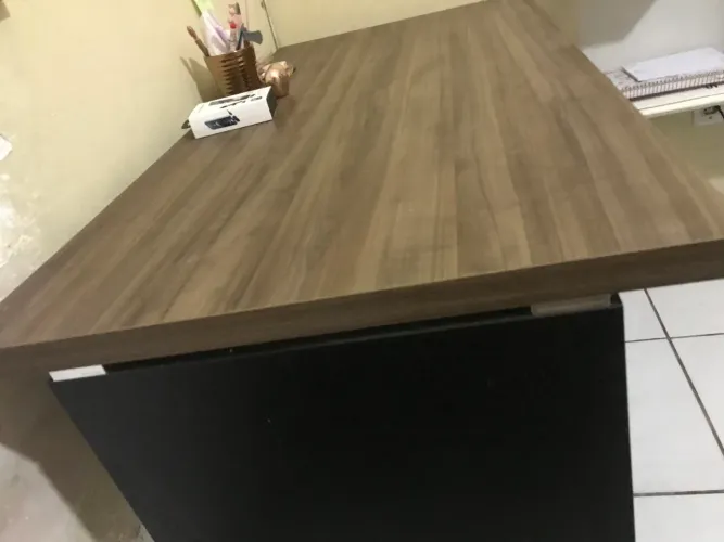 Mesa para escritório Preto/marrom 1200x600x730