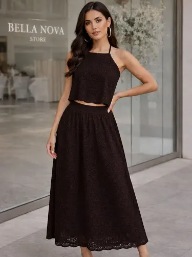 Conjunto Gabi Feminino Tricô Novo | Elegante | Frete Grátis