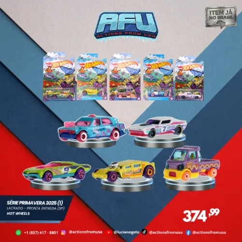 Hot Wheels Wave rara serie primavera - Lethal, speeder, Bound, Time Attaxi e Might K