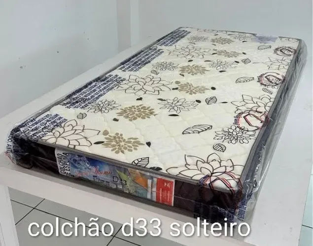 Colchão Direito da Fábrica D33 solteiro novo com 17cm dupla face