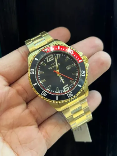 Relógio Masculino Technos Racer Dourado 