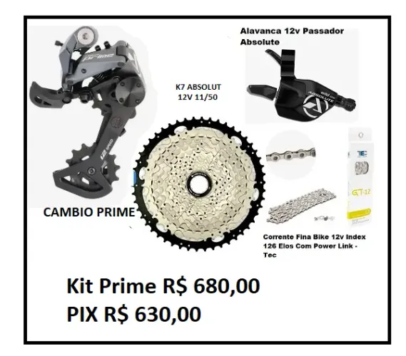 Kit Grupo Absolute 12v Mtb 11-50