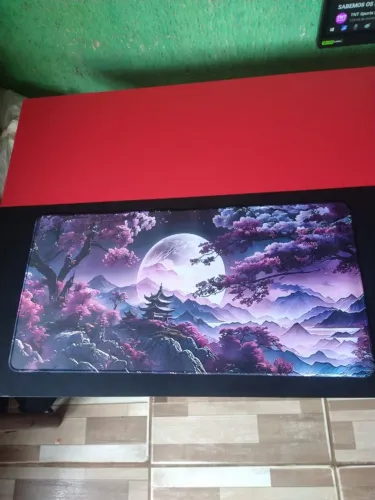 Mousepad Gamer 30x60cm 2mm - Estampa japonesa - Base Antiderrapante - Novo.