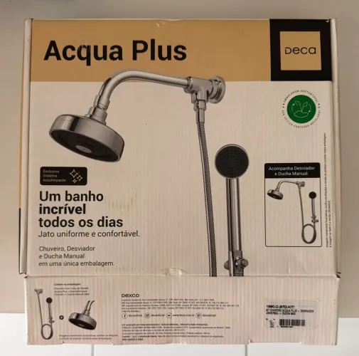 Kit Chuveiro Deca Acqua Plus Cromado + Ducha Manual - Completo