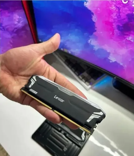 Memória RAM 16GB DDR5 6000Mhz CL30 Lexar Ares RGB Chipset Sk Hynix