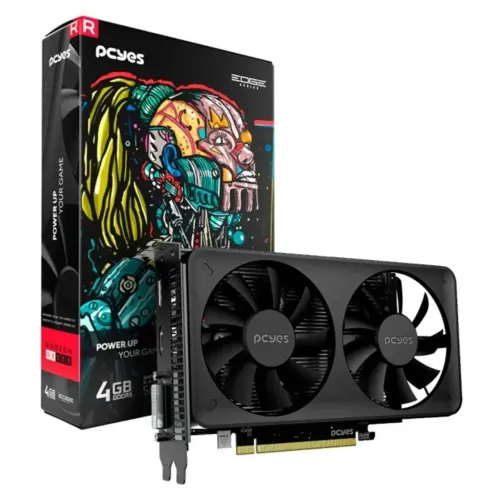 Placa de Vídeo PCYes RX 550 AMD Dual Fan Projeto Edge, 4GB GDDR5