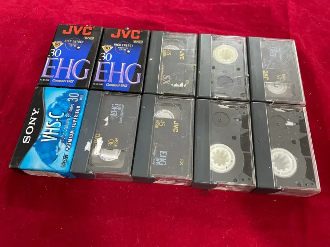 Lote 10 Fitas VHS-C