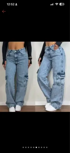 calça cargo jeans