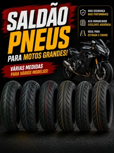 Pneus novos pela metade do preço