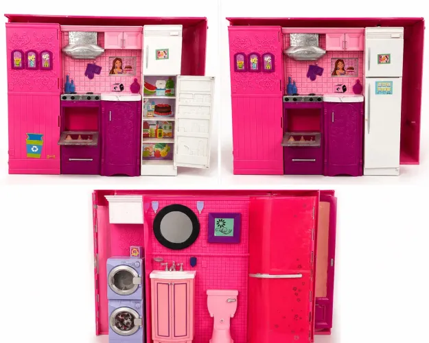 Casa da Barbie Original Mattel - Cozinha e Banheiro - Colecionador
