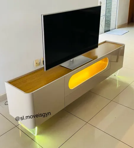 Rack nobre 2,09m MDF com Led - Promoção