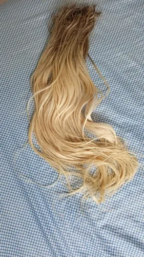 Cabelo humano Loiro claro 60 cm