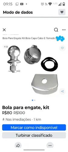 Bola para engate de carroça 