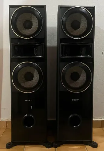 Par Caixas Torres Sony Muteki Ss-Msp7500 185 RMS Cada Leia Descrição