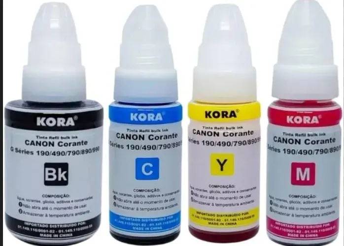 KIT TINTA CANON CORANTE SERIE 190/490/790/890/990