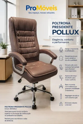 Poltrona de couro sintético