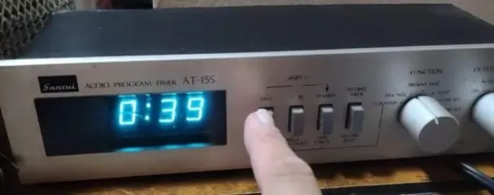 Timer Programador de Áudio Sansui AT-15S - Vintage Raridade