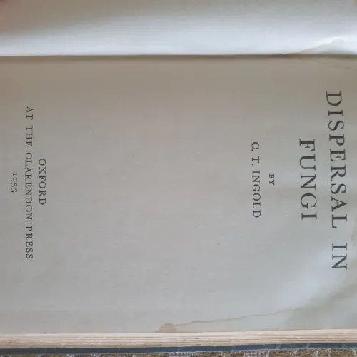 Livro Dispersal im Fungi. 1953