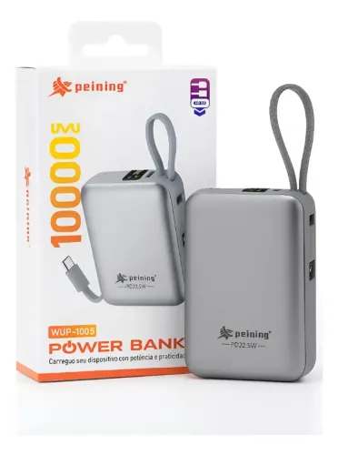 Power Bank Turbo 10000mah Carregador Portátil 22.5w Pequeno