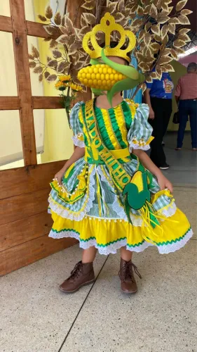 Vestido Junino - Rainha do milho