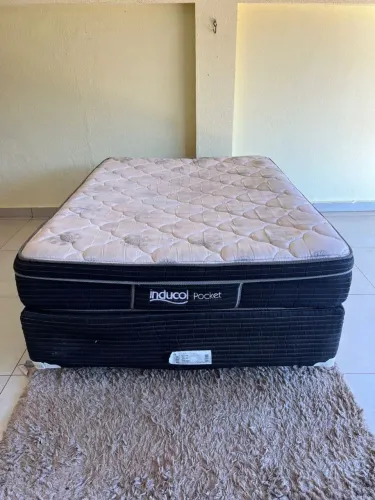 Cama box casal Inducol Pocket molas ensacadas ((ENTREGO GRATIS))