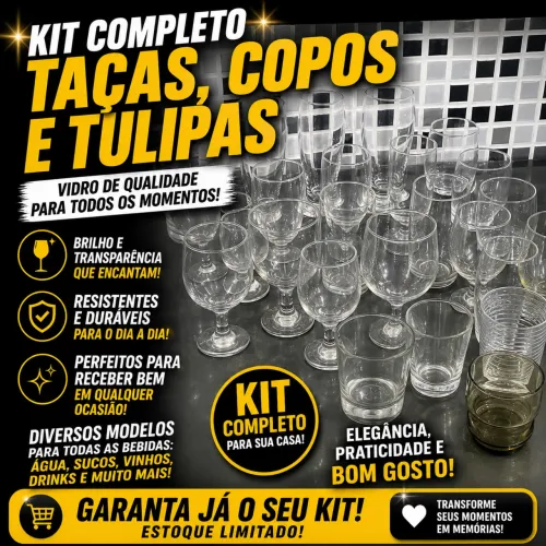 Copos, taças e tulipas