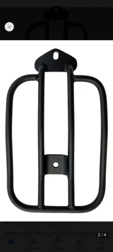 Bagageiro do paralama/grelha para 883/1200 Sportster preto