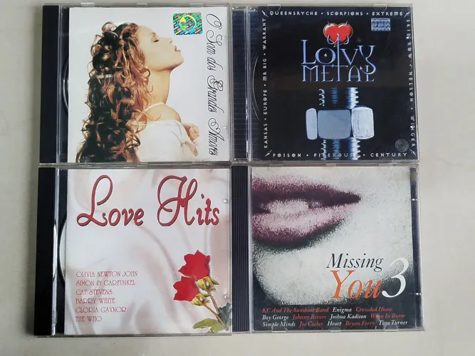 CDs Músicas Românticas - Kit C/4