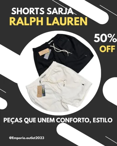 Shorts sarja com elastanos ralph Lauren