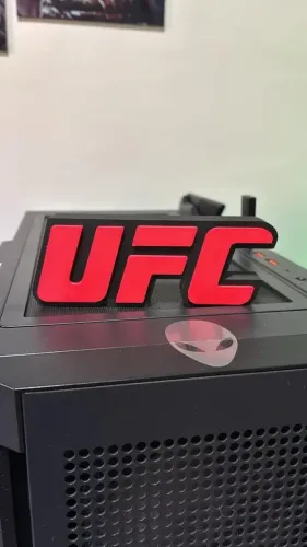 Placa Decorativa Logo Ufc 3d Letreiro Enfeite De Mesa