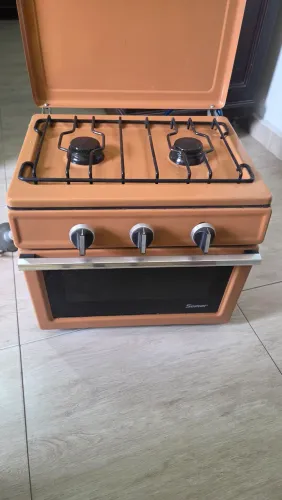 FOGÃO 2 BOCAS DE MESA COM FORNO - VINTAGE SEMER
