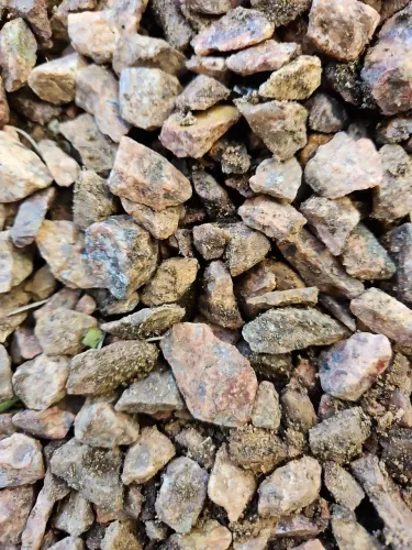 Brita de granito rosa / brita rosada - tamanho graúdo