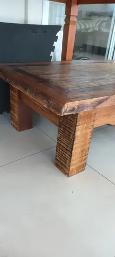 mesa de centro madeira demolição
