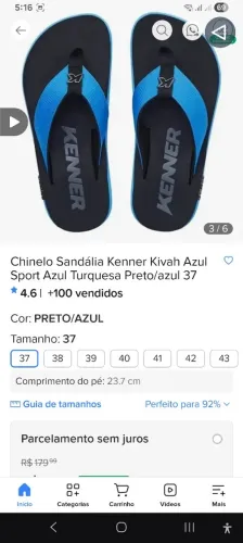 sandália Kenner original