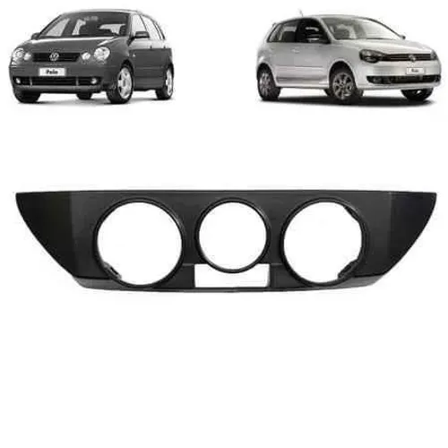 Moldura Difusor Ar Painel Central Vw Polo Hatch/Sedan 2002 a 2012 9n 9n3 9n4