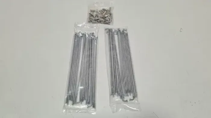 Kit Raio C/niple Roda Dianteira Ybr 125 Isis Spokes Prateado