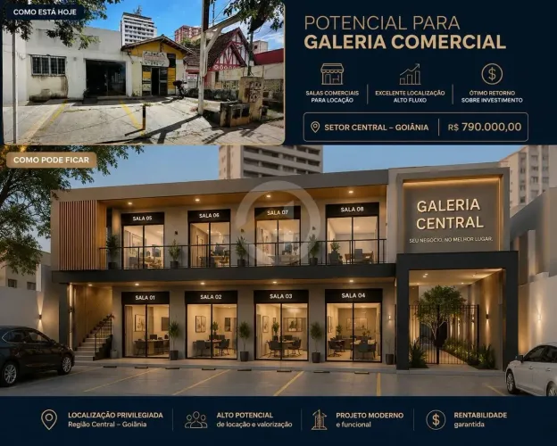 Sala comercial / Terreno Setor Central