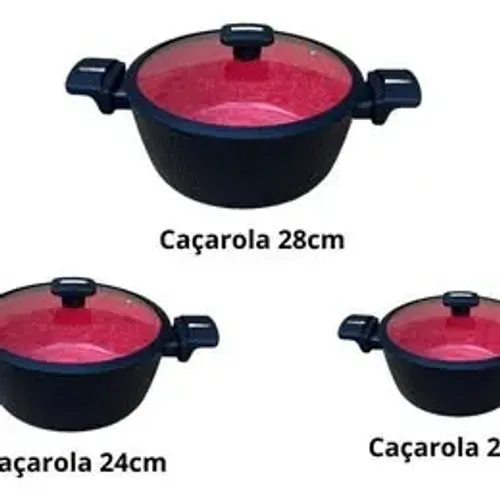 Conjunto Panelas Cerâmica Bella Capri Antiaderente Premium 22 peças - Importada