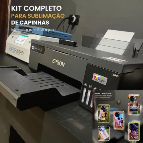 Oportunidade de Renda Extra | Kit Completo para Sublimação de Capinhas de Celular