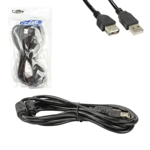 Cabo Extensor Usb Macho x USB Fêmea 3 Metros