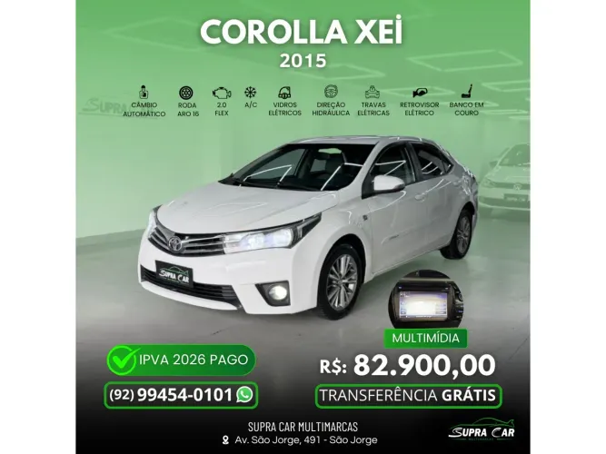 Toyota Corolla XEI 2.0 Flex 16V Aut. 2015