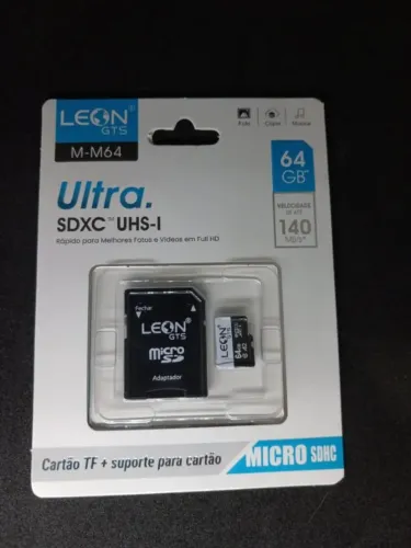 Cartão de Memória 64GB Mais espaço!