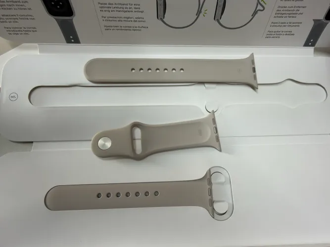 Pulseira Apple Watch Starlight Sport Band original 42mm a 49mm